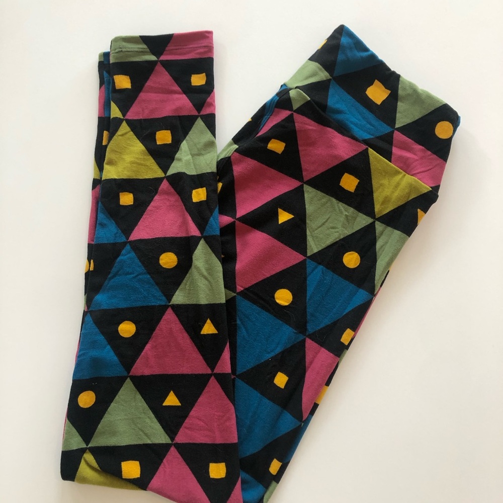 LuLaRoe OS geometric print leggings